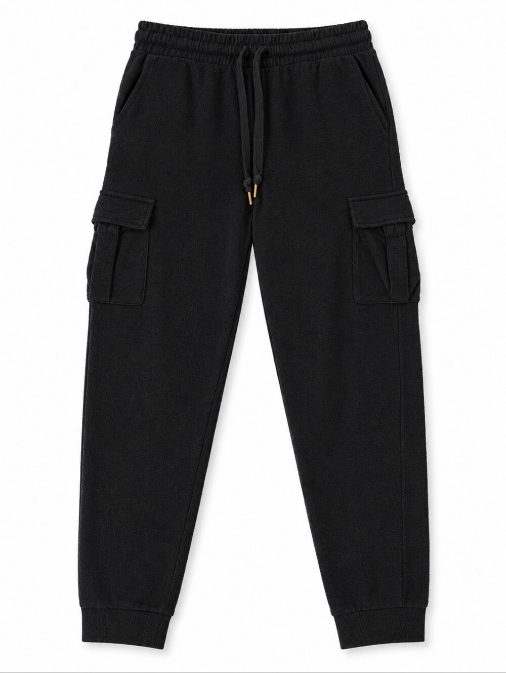 ​Ardene Women's Black High Rise Fleece Cargo Sweatpants Joggers Medium